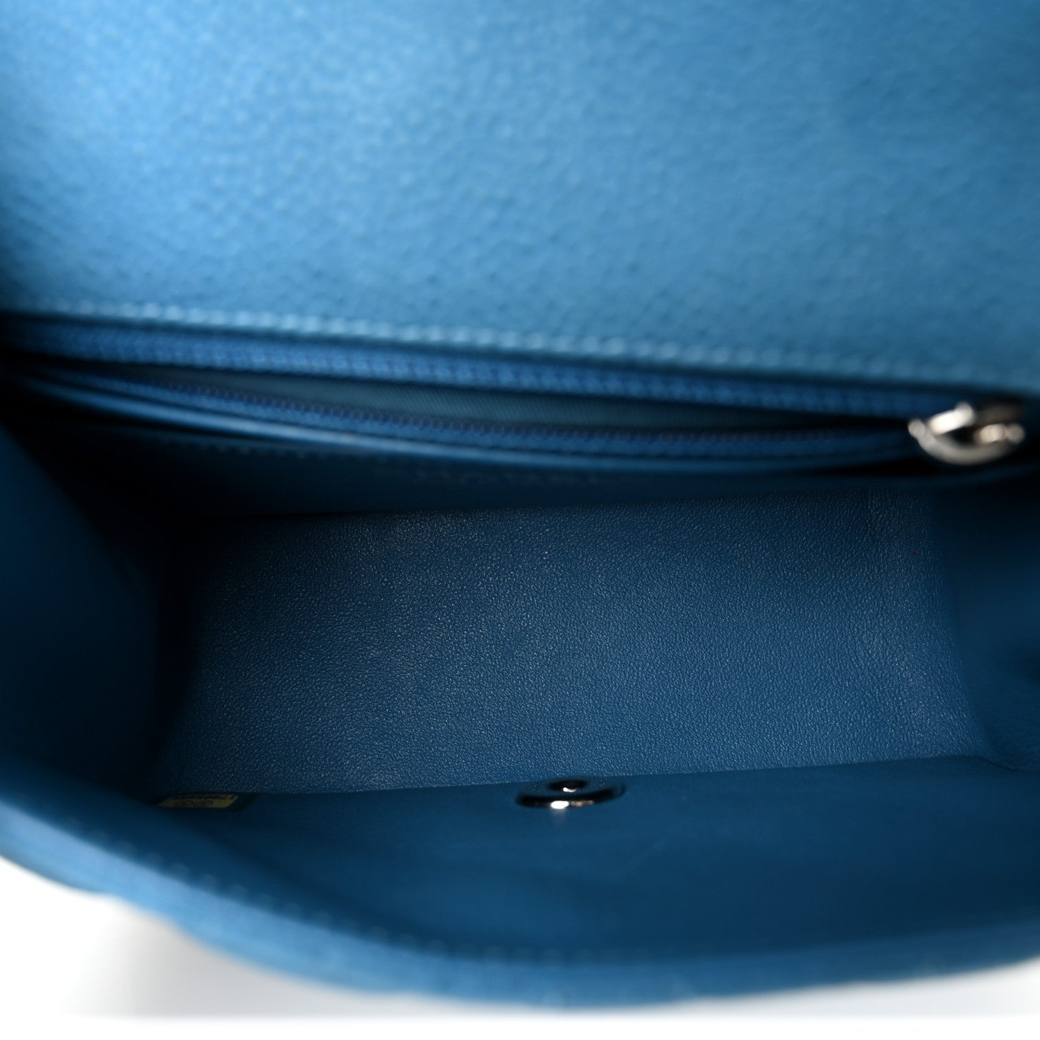 Chanel Iridescent Caviar Quilted Mini Square Flap Blue 5 of 14