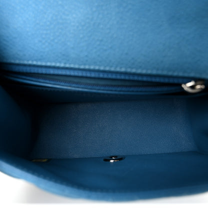 Chanel Iridescent Caviar Quilted Mini Square Flap Blue 5 of 14