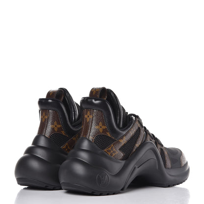 Louis Vuitton Calfskin Patent Monogram LV Archlight Sneakers 39 Black 4 of 8