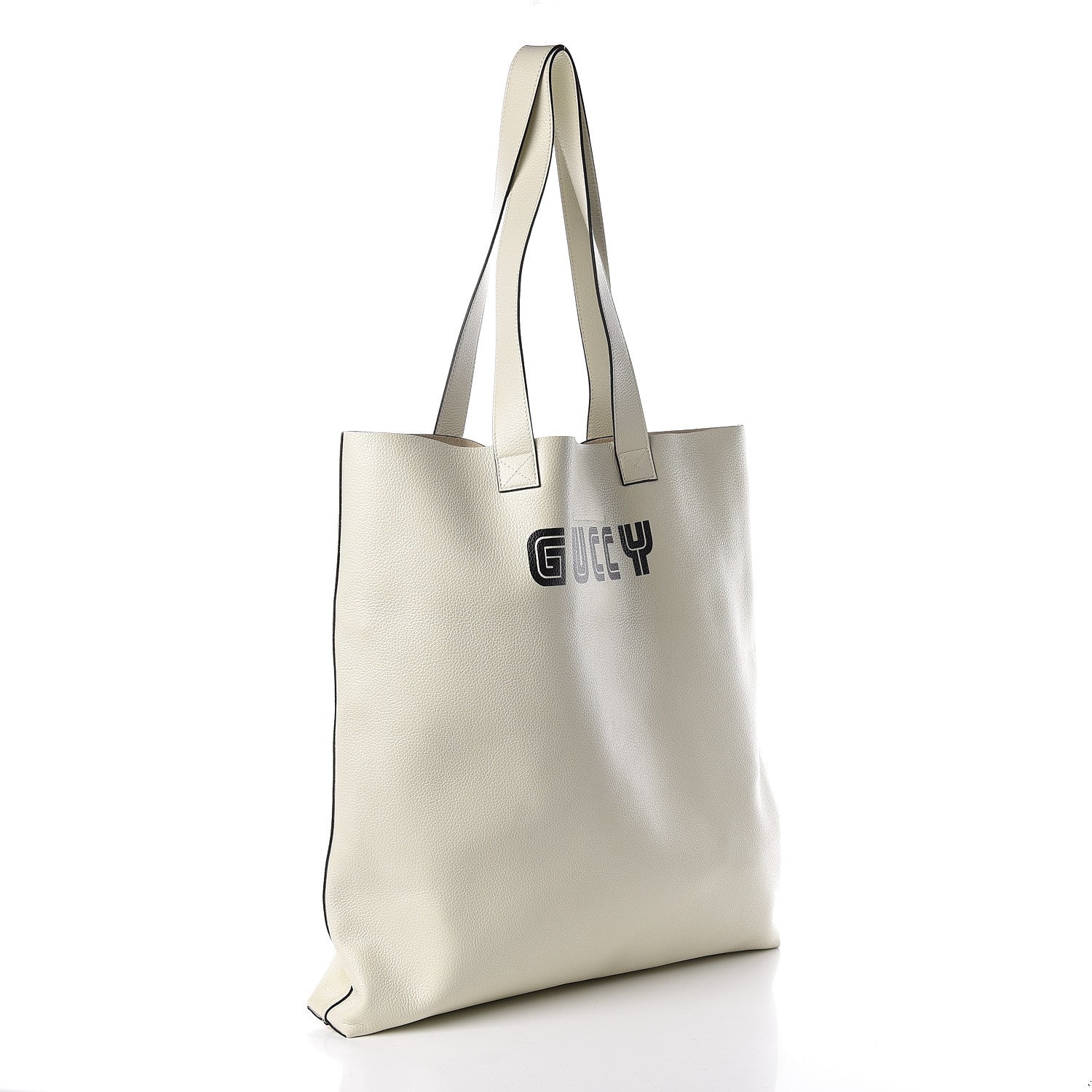 Gucci Calfskin Elton John Crocodile Rock Tote Off White 4 of 10