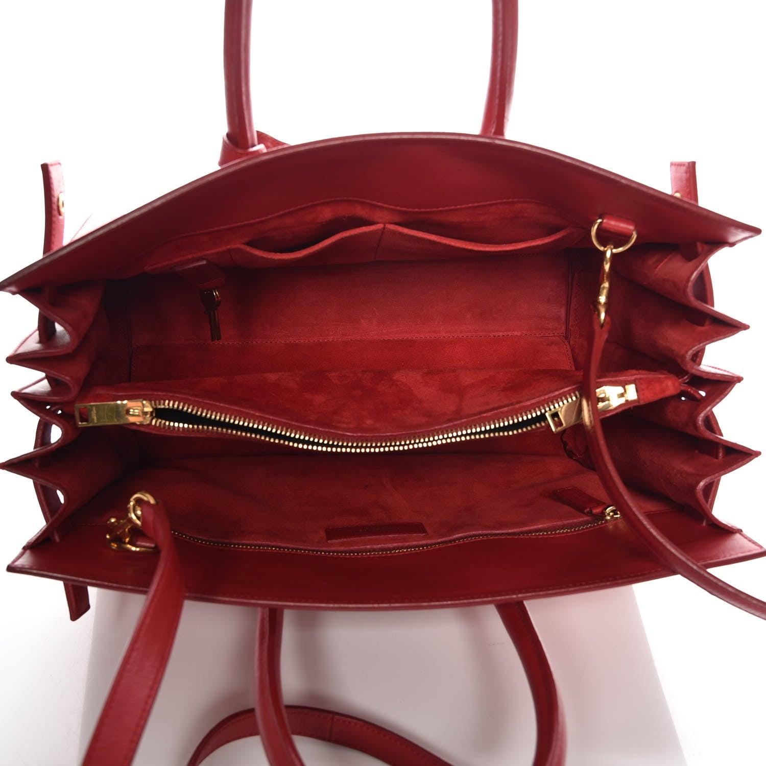 Saint Laurent Calfskin Small Sac De Jour Rouge Orient 6 of 9
