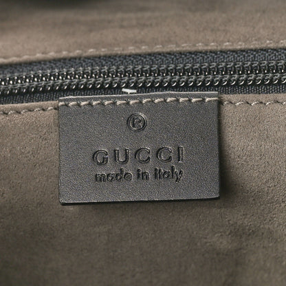 Gucci GG Supreme Monogram Single Buckle Backpack Beige Black 6 of 10