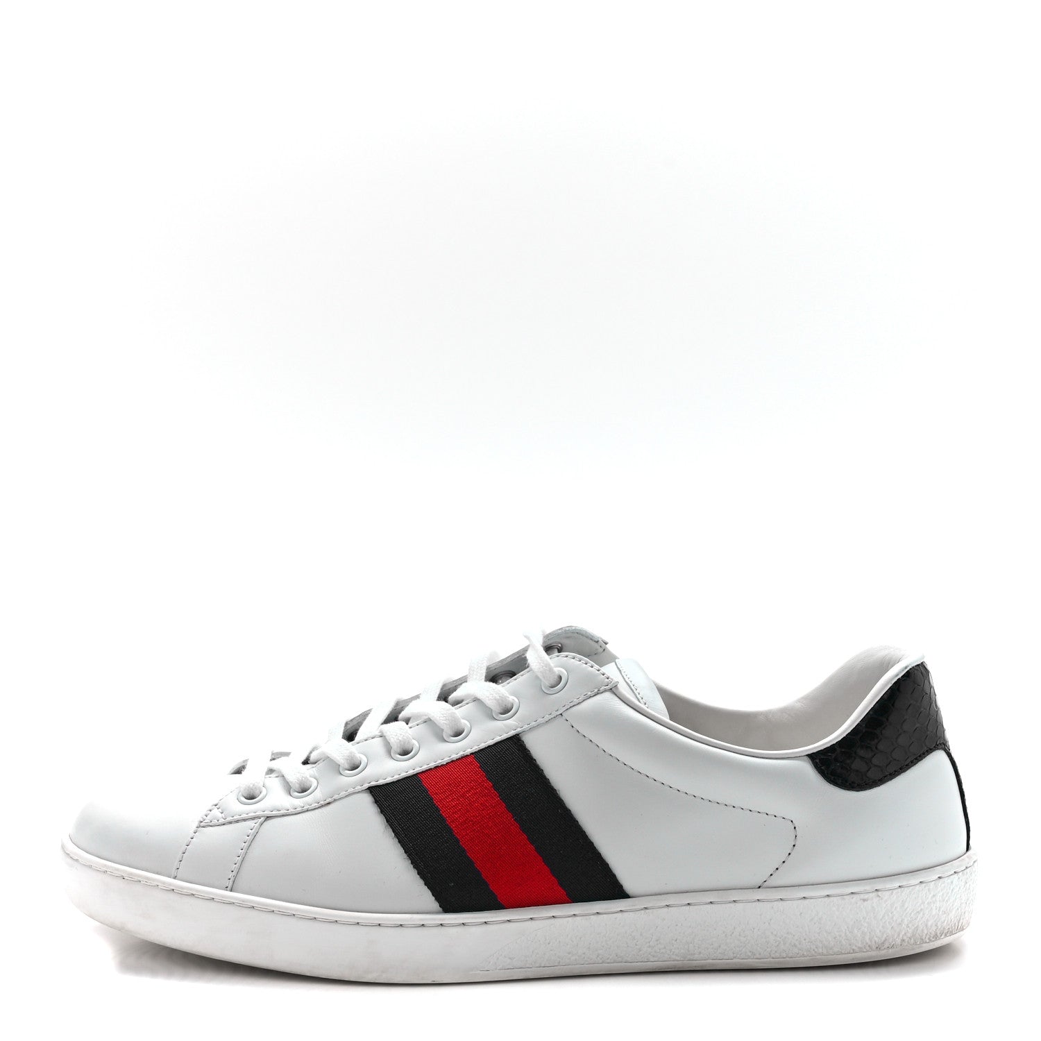 Gucci Miro Soft Calfskin Ayers Web Mens Ace Sneakers 10 White Blue 1 of 10