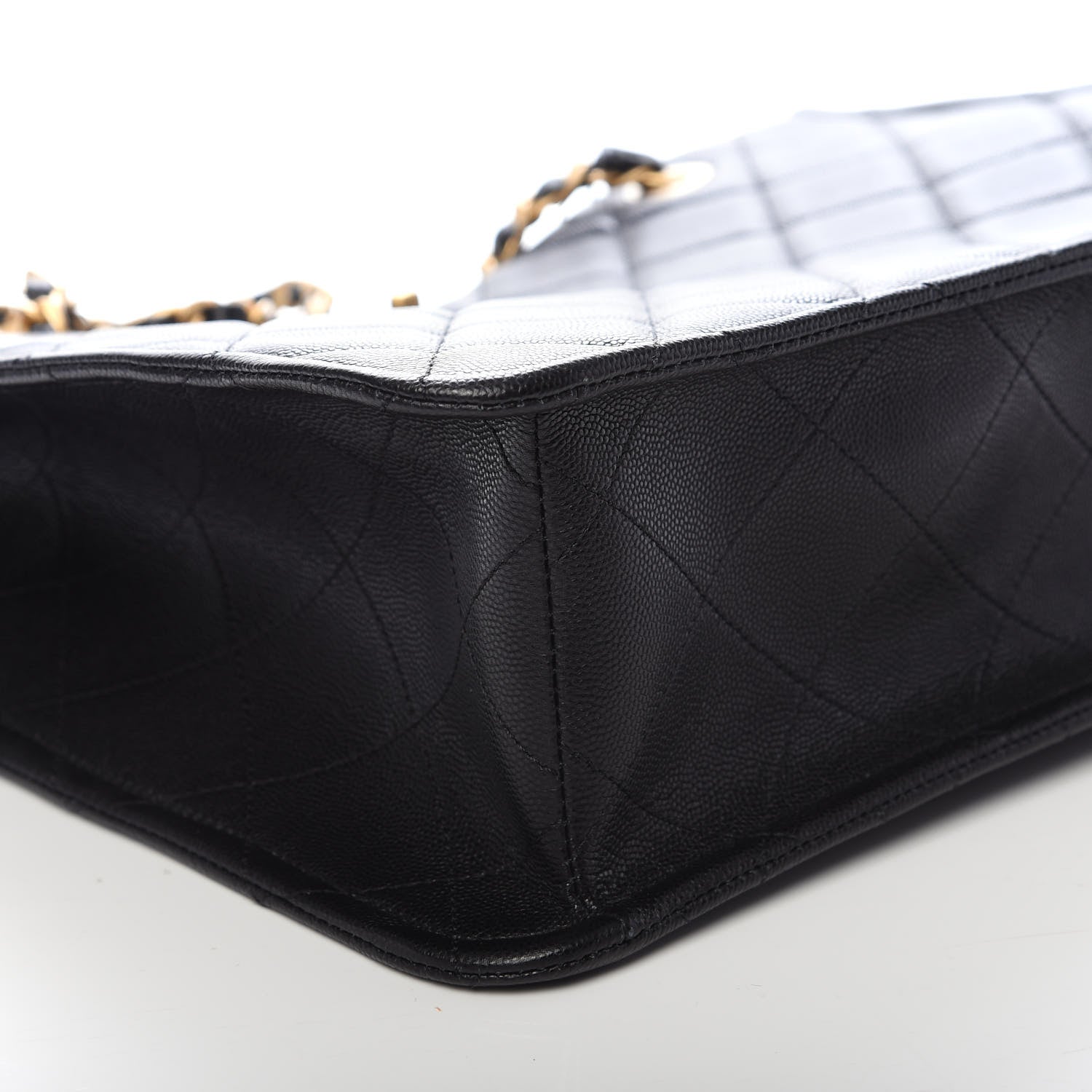 Chanel Caviar Quilted Sweet Classic Shopping Tote Black 8 of 10