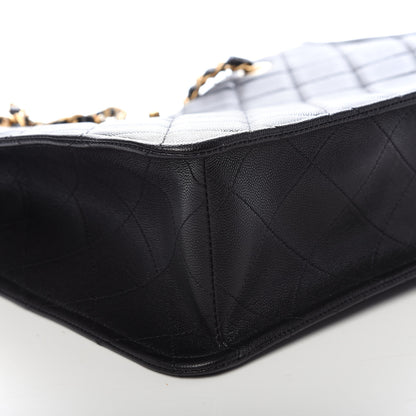 Chanel Caviar Quilted Sweet Classic Shopping Tote Black 8 of 10