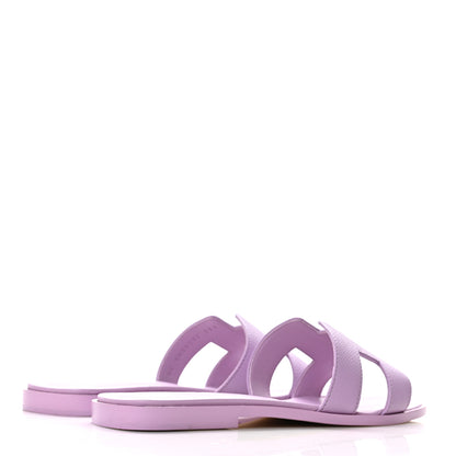 Hermes Epsom Oran Sandals 37.5 Violet Amethyste 4 of 9