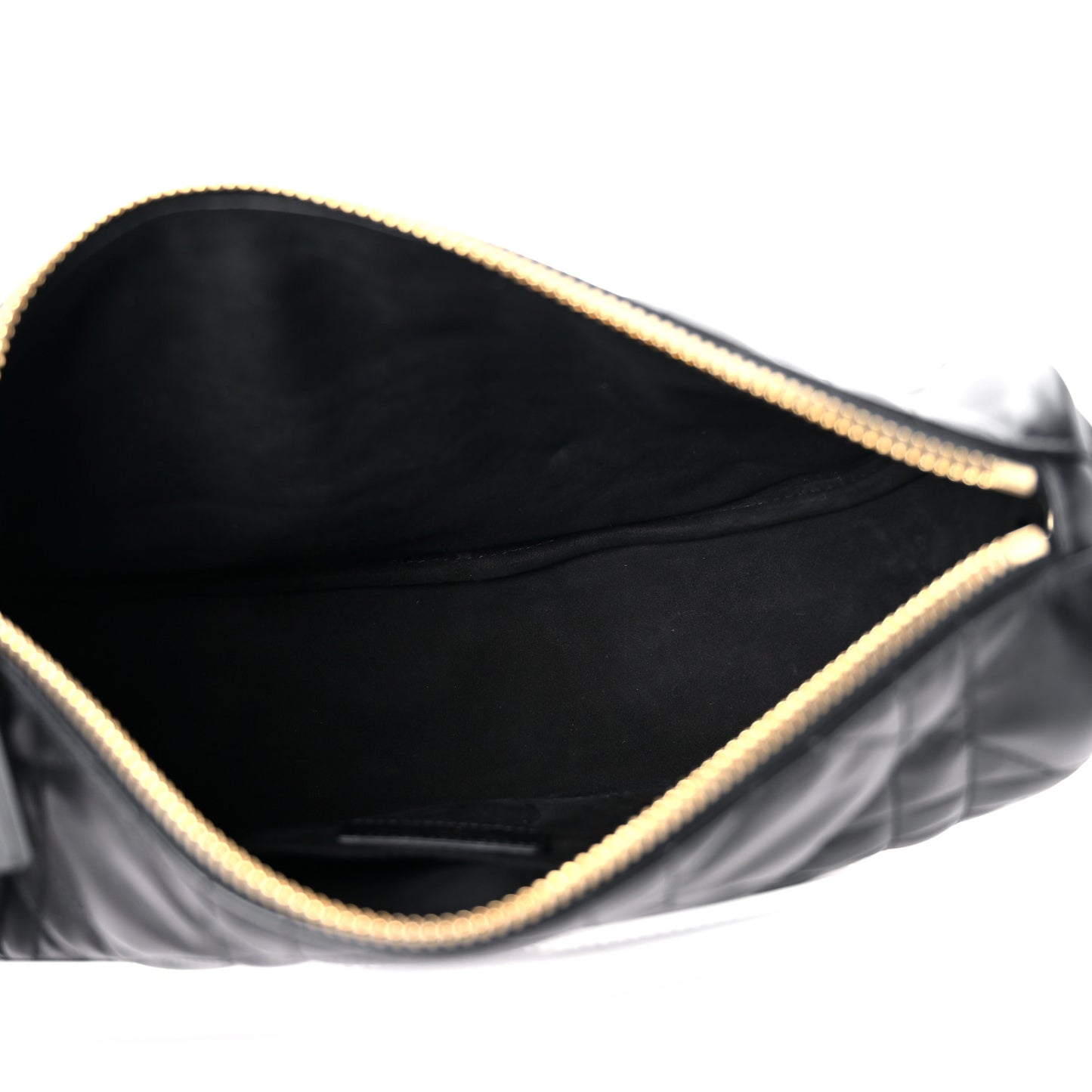 Lambskin Cannage Medium Dior Vibe Hobo Bag Black