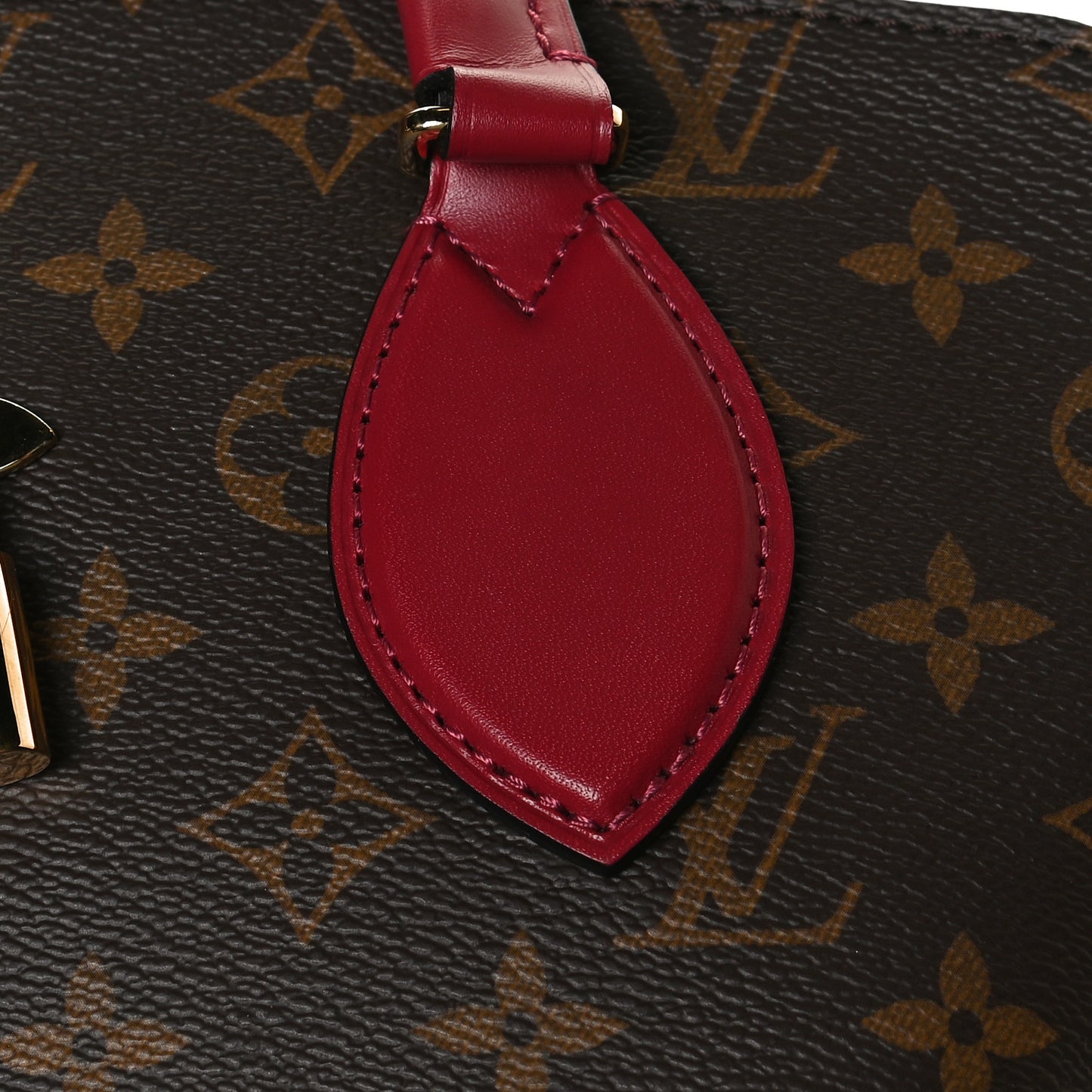 Monogram Flower Zipped Tote PM Lie de Vin