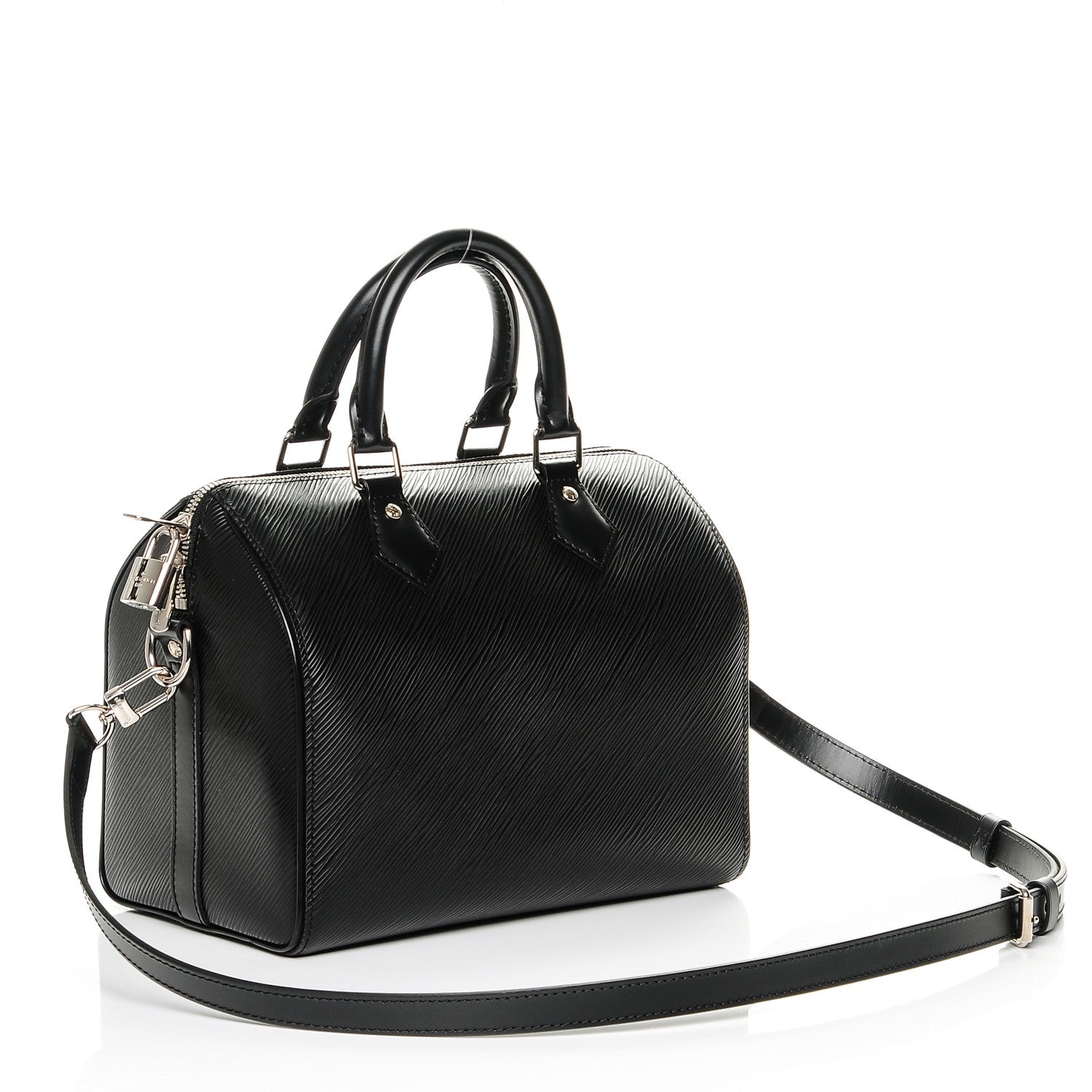 Louis Vuitton Epi Speedy Bandouliere 25 Black 3 of 6