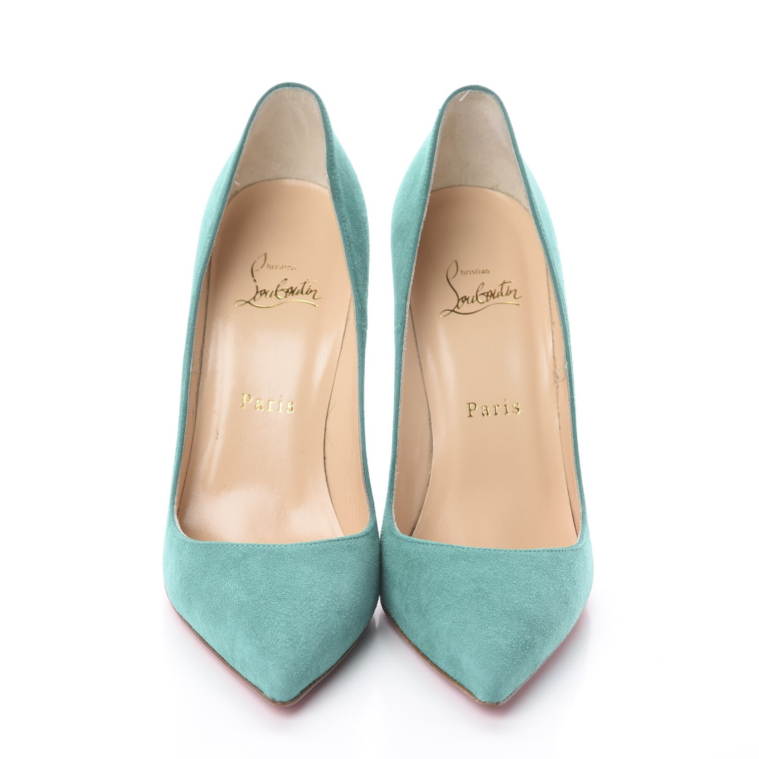 Christian Louboutin Suede So Kate 120 Pumps 38.5 Opal 2 of 7