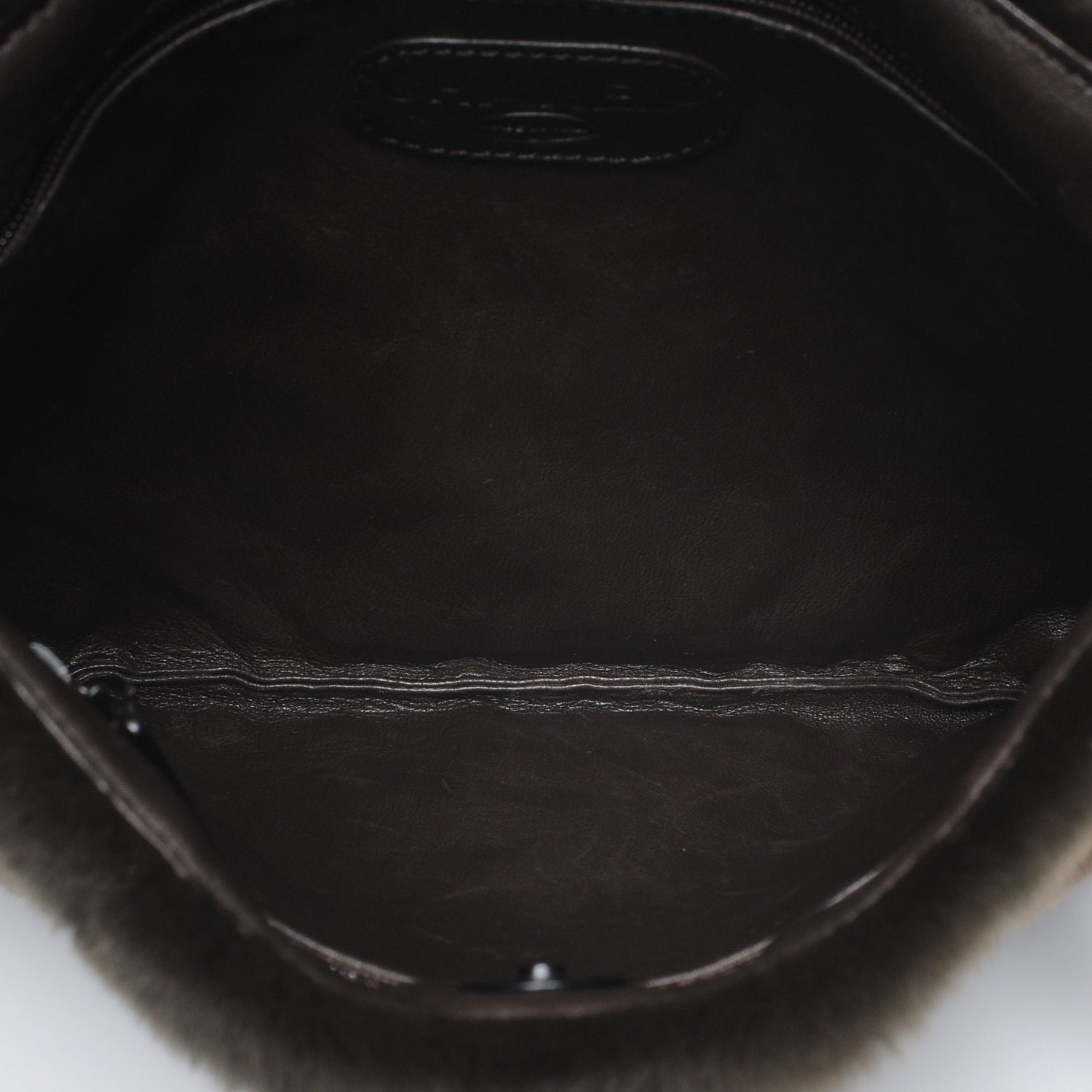 Chanel Rabbit Fur Tortoise Chain Shoulder Bag Black 5 of 7