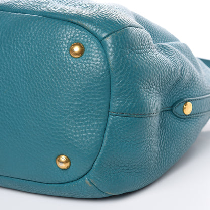 Prada Vitello Daino Shopping Tote Turchese 8 of 15