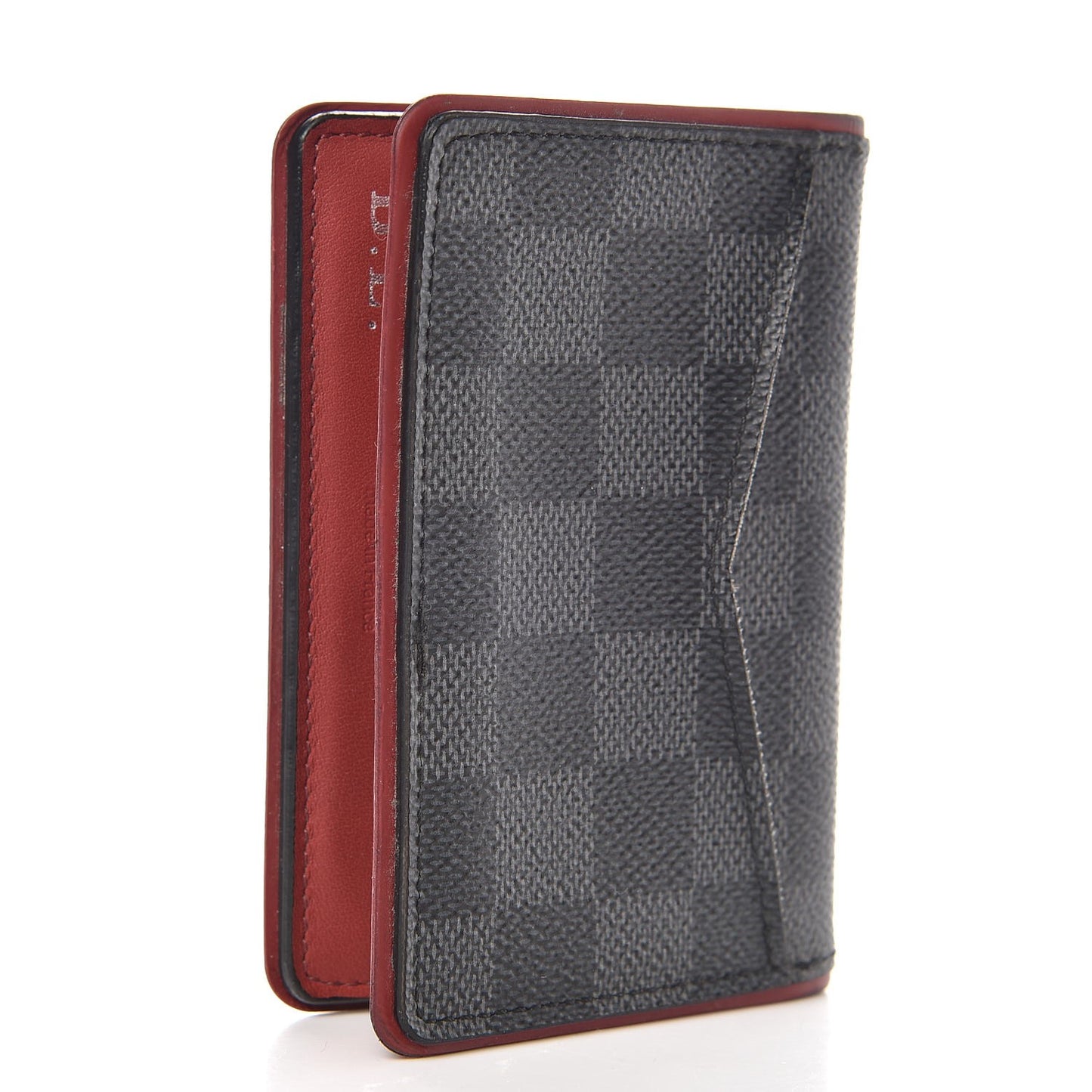 Damier Graphite Pocket Organizer Bordeaux
