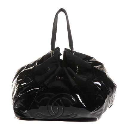Chanel Vinyl Stretch Spirit Large Cabas Tote Black 1 of 7