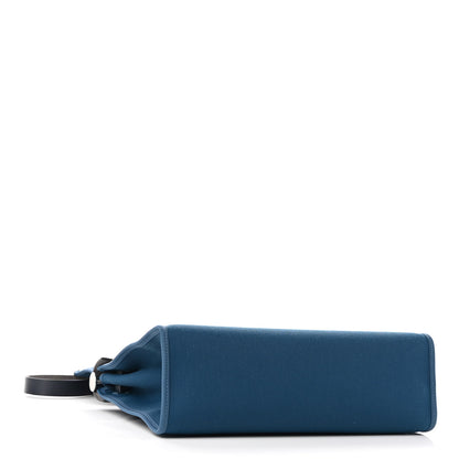 Hermes Military Toile Vache Hunter Herbag Zip PM 31 Deep Bleu Bleu Indigo 5 of 10