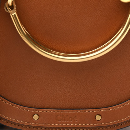 Chloe Calfskin Suede Small Nile Bracelet Bag Caramel 8 of 10