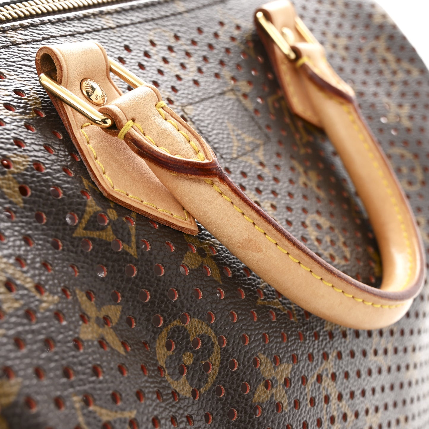 Monogram Perforated Speedy 30 Orange