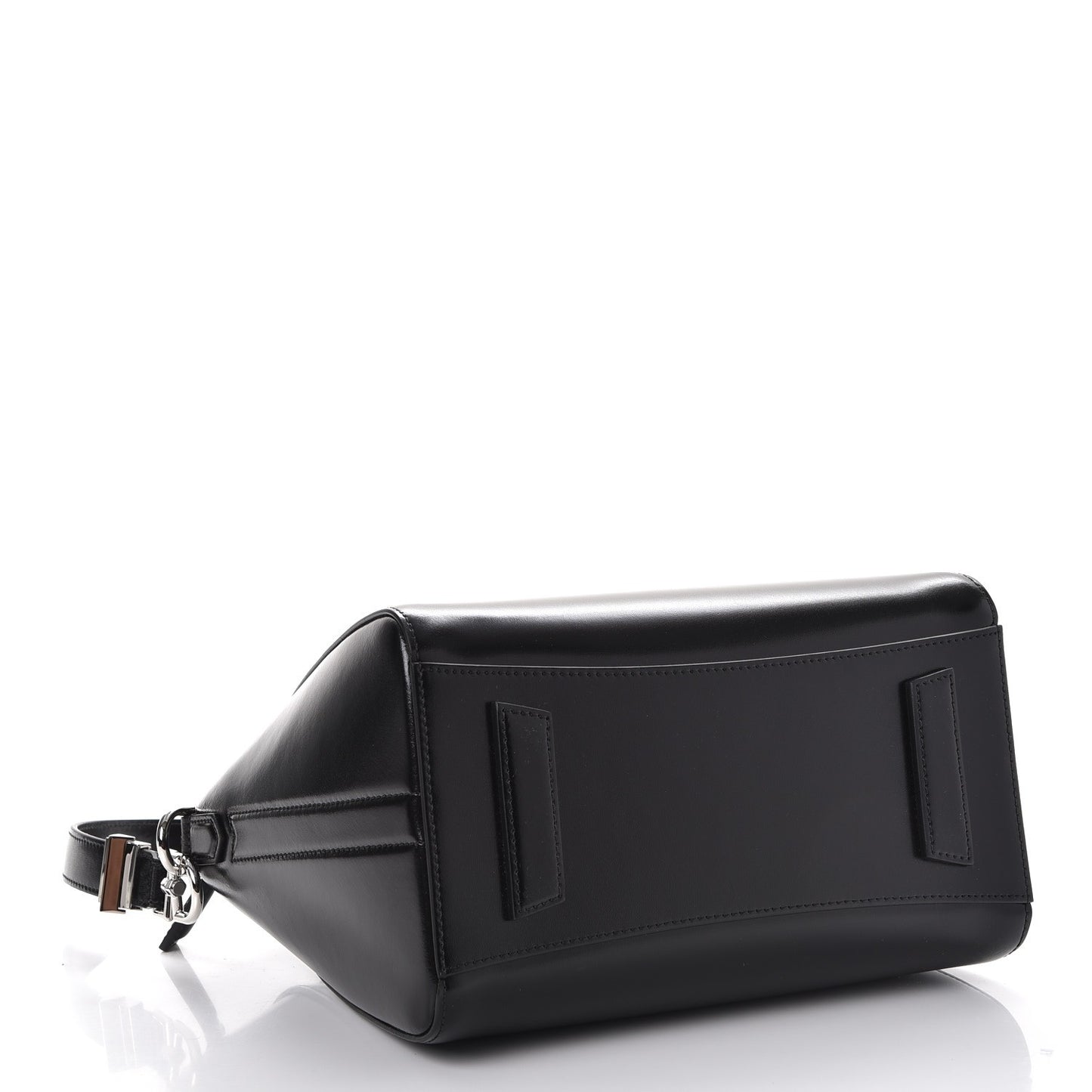 Shiny Lord Calfskin Small Antigona Black