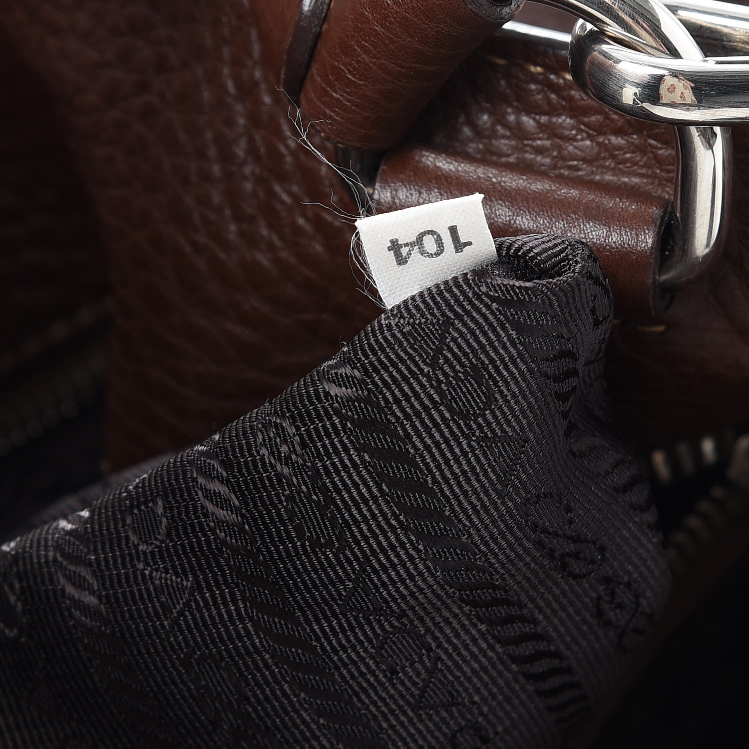 Prada Vitello Daino Shopping Tote Bruciato 8 of 10