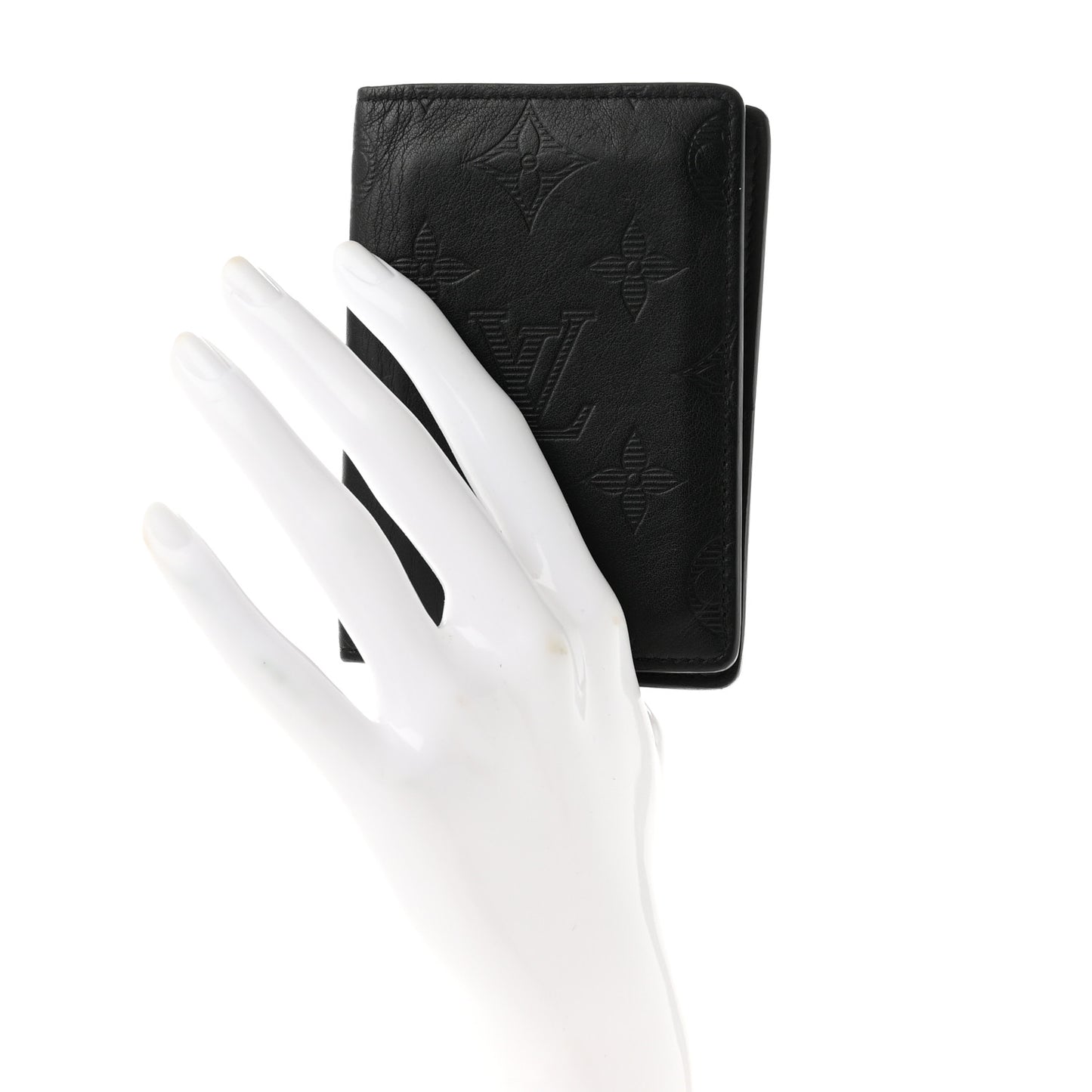 Calfskin Monogram Shadow Pocket Organizer Black