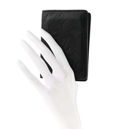 Louis Vuitton Calfskin Monogram Shadow Pocket Organizer Black 2 of 8