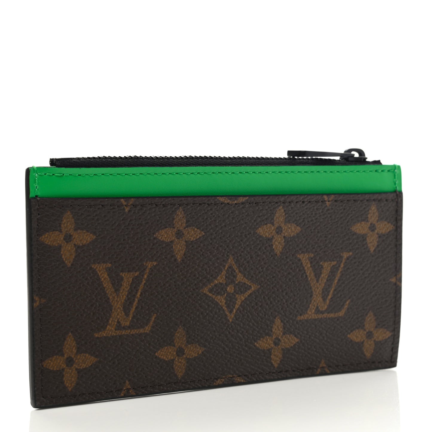 Monogram Taiga Coin Card Holder Green