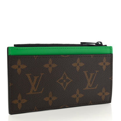 Louis Vuitton Monogram Taiga Coin Card Holder Green 3 of 7