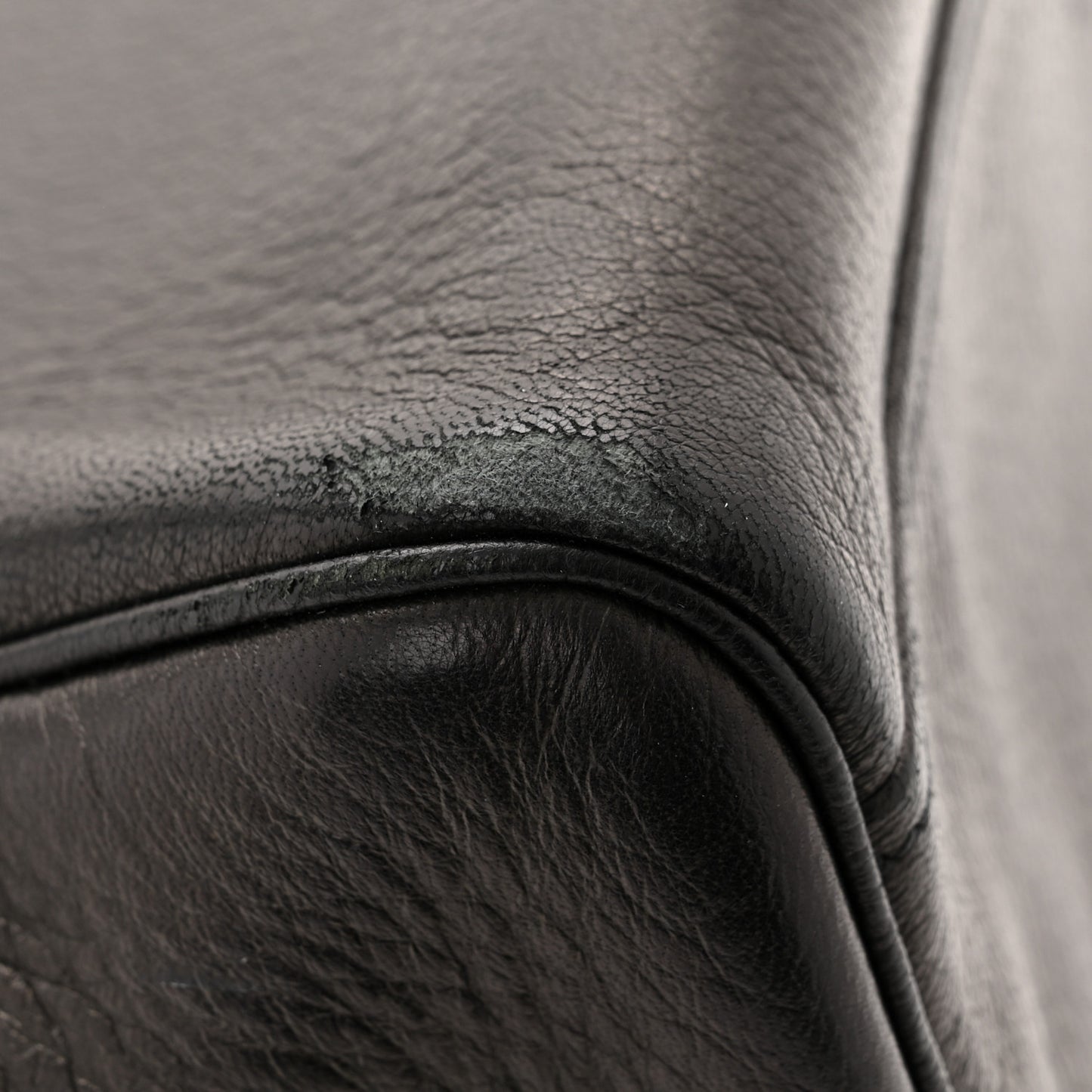 Cervo Deerskin Satchel Black