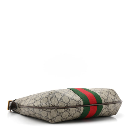 Gucci GG Supreme Monogram Web Small Ophidia Half Moon Hobo Brown 4 of 10