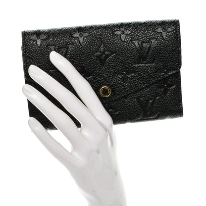 Louis Vuitton Empreinte Compact Curieuse Wallet Black 2 of 6