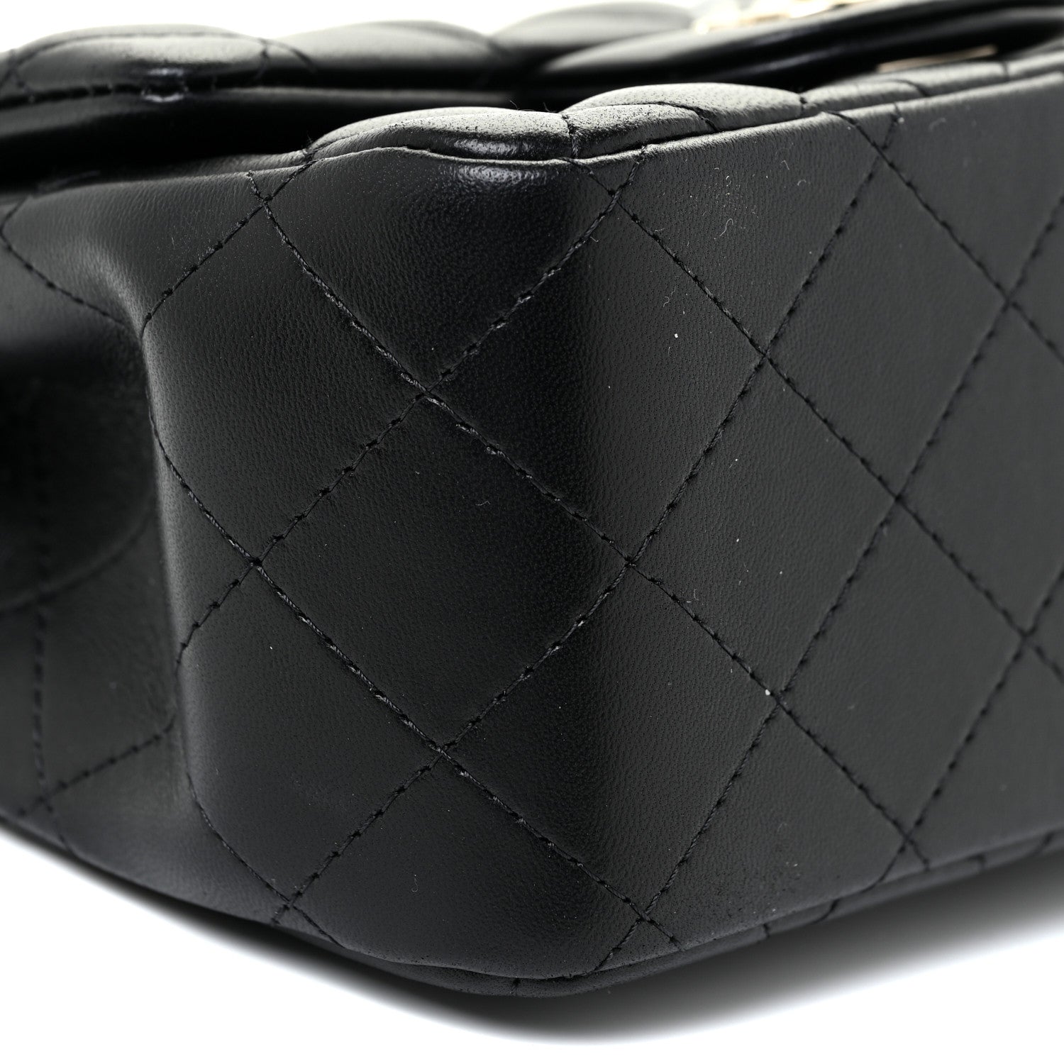 Chanel Lambskin Quilted Mini Square Flap Black 8 of 16