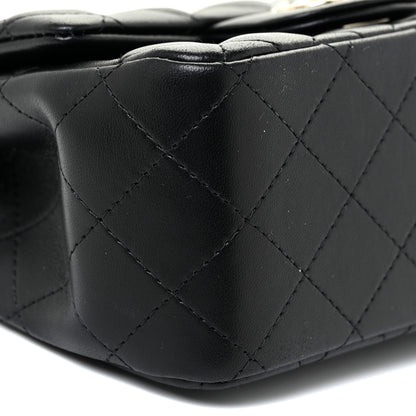 Chanel Lambskin Quilted Mini Square Flap Black 8 of 16