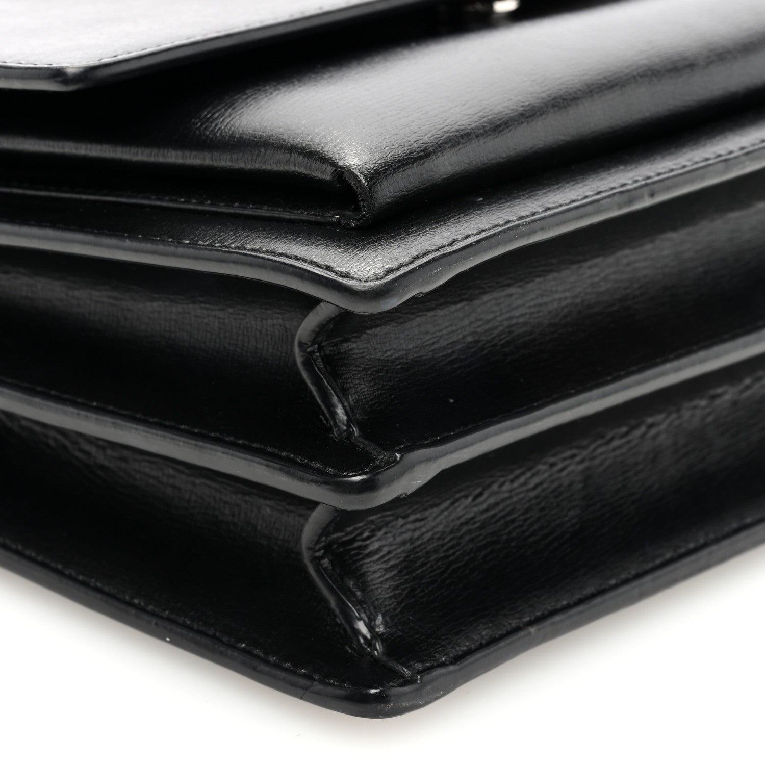 Saint Laurent Calfskin Medium Monogram Sunset Black 8 of 10