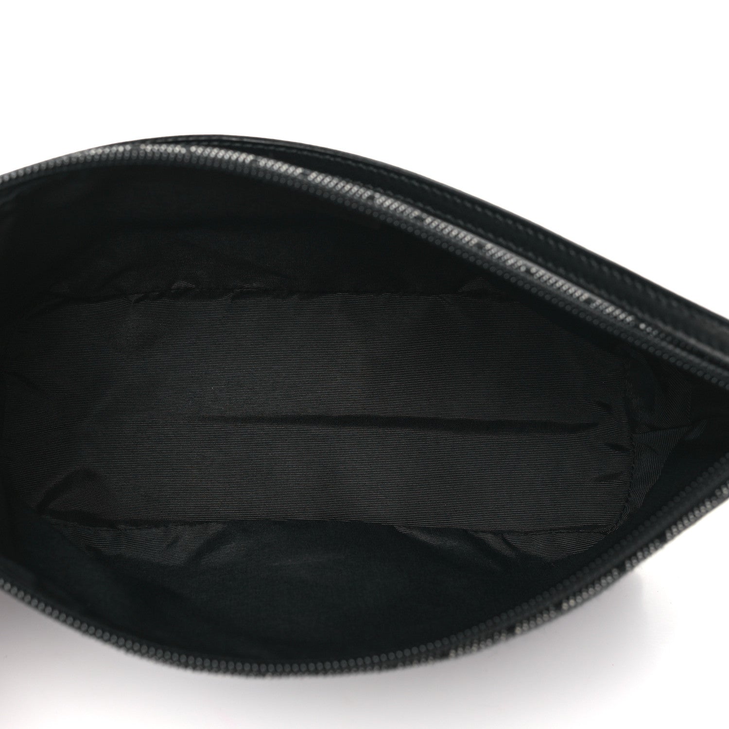 Gucci Denim Monogram Boat Pochette Black 5 of 11