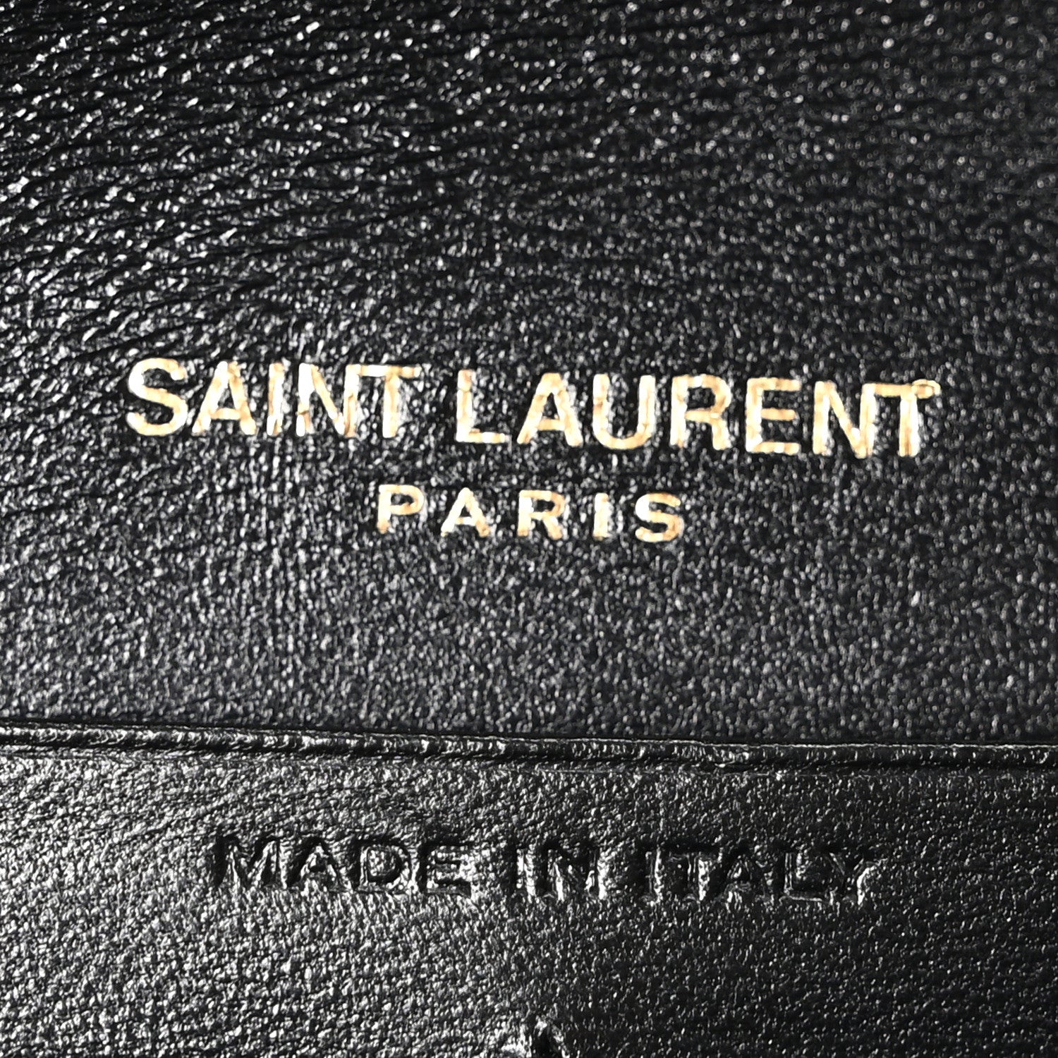 Saint Laurent Smooth Calfskin Tri-Metal Cassandre Wallet On Chain WOC Black 6 of 9