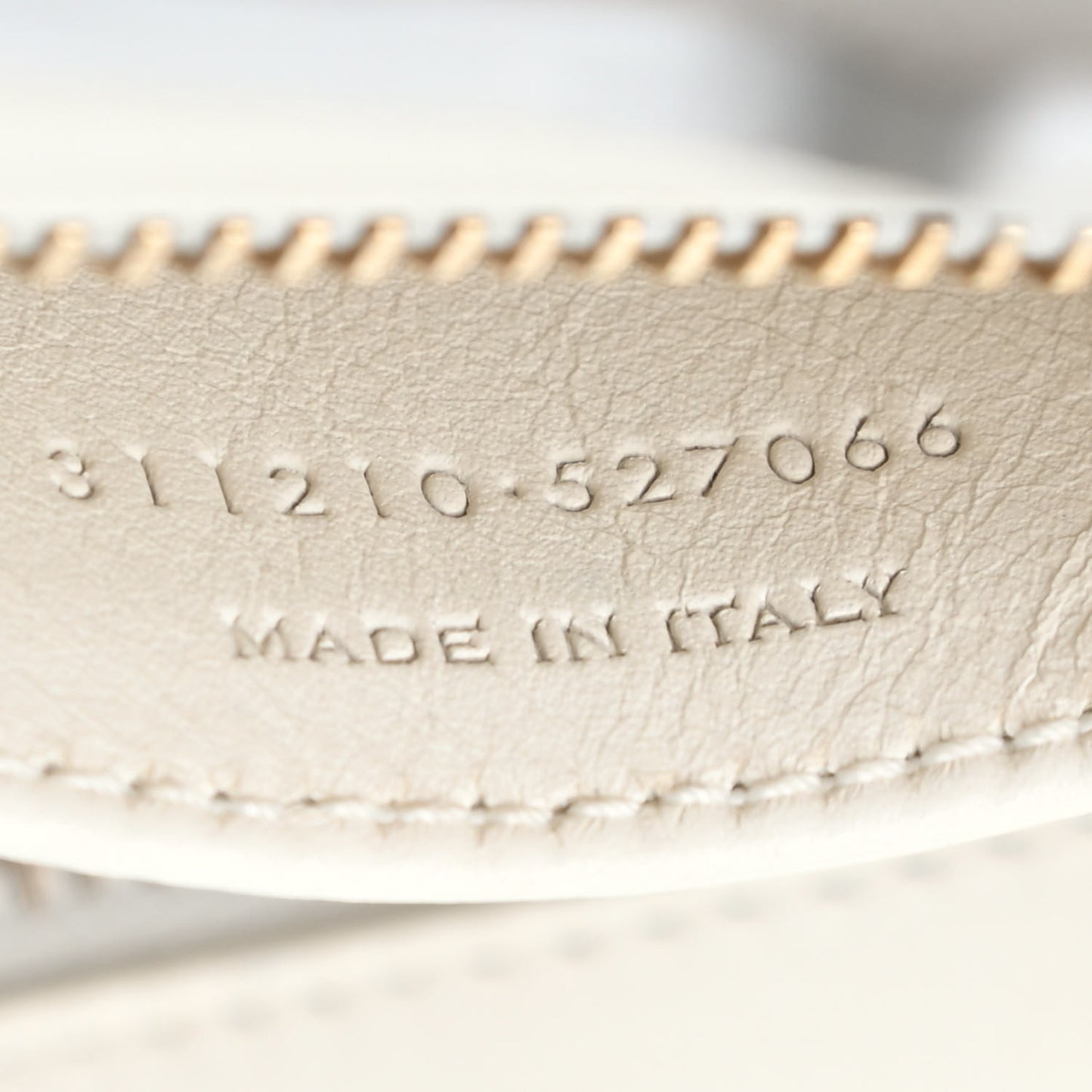 Calfskin Small Classic Y Cabas White