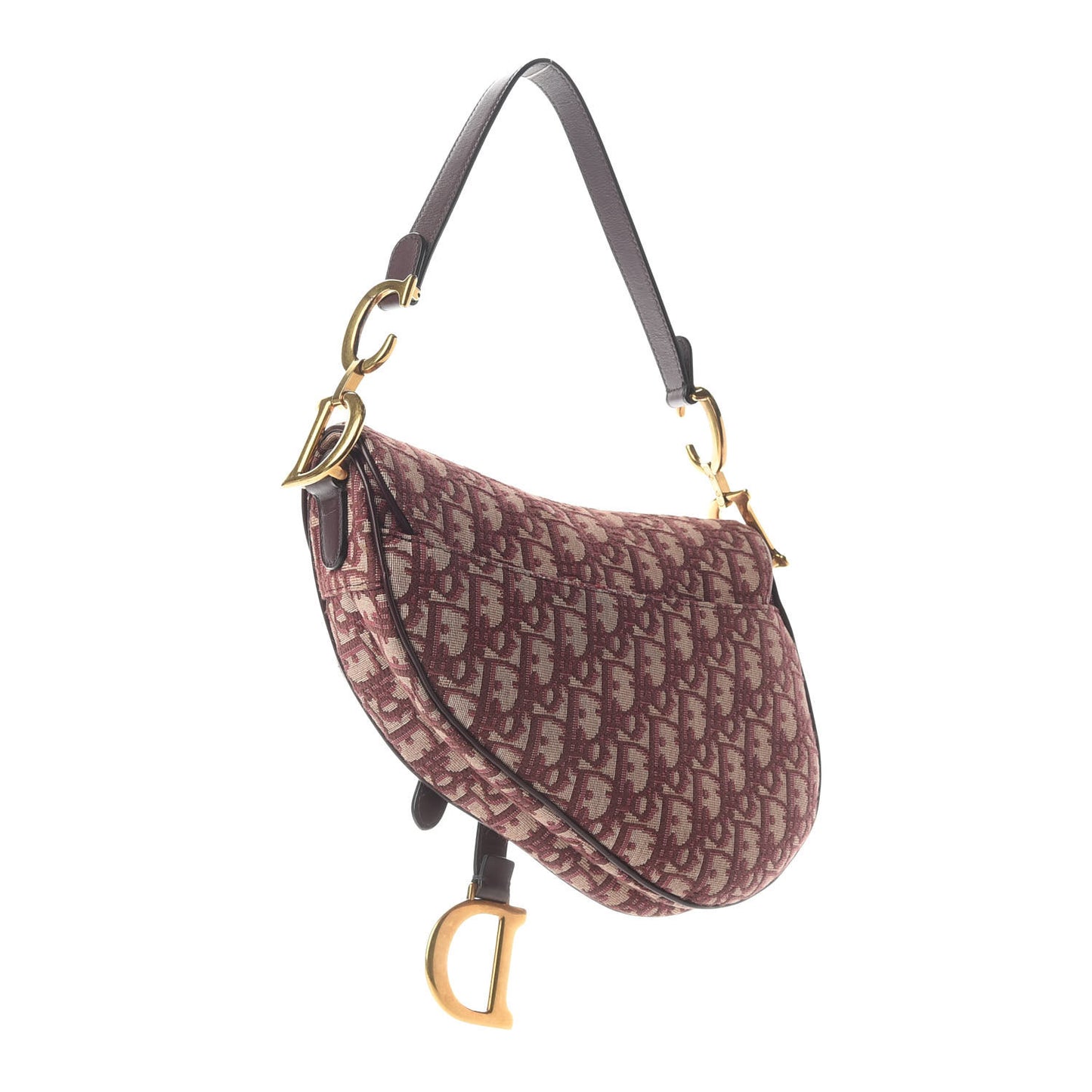 Oblique Saddle Bag Burgundy