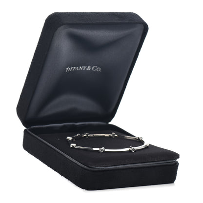 Tiffany Platinum Diamond 8 Station Link Bracelet 5 of 5