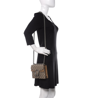 Gucci GG Supreme Monogram Mini Dionysus Shoulder Bag Taupe 2 of 10
