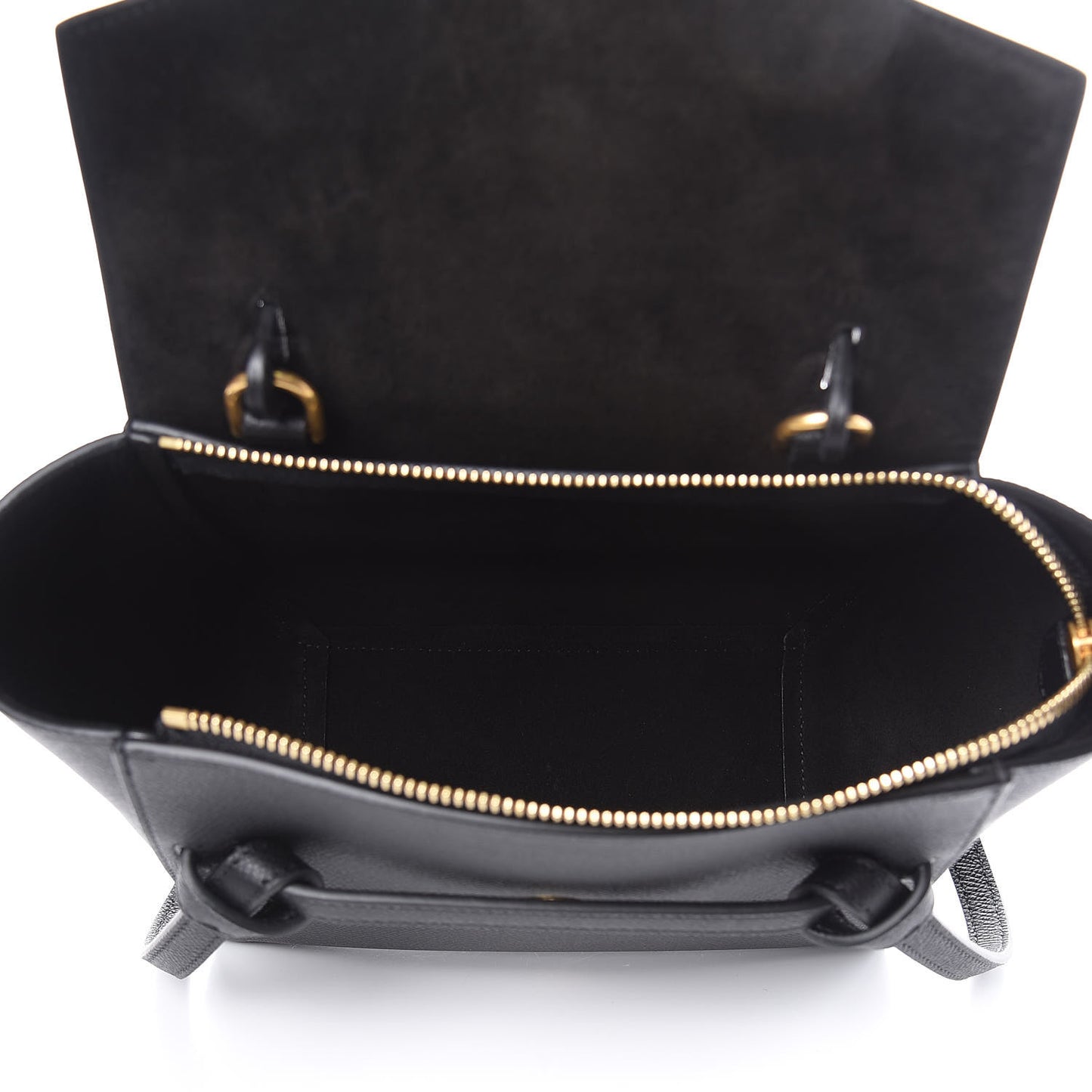 Grained Calfskin Nano Belt Bag Black