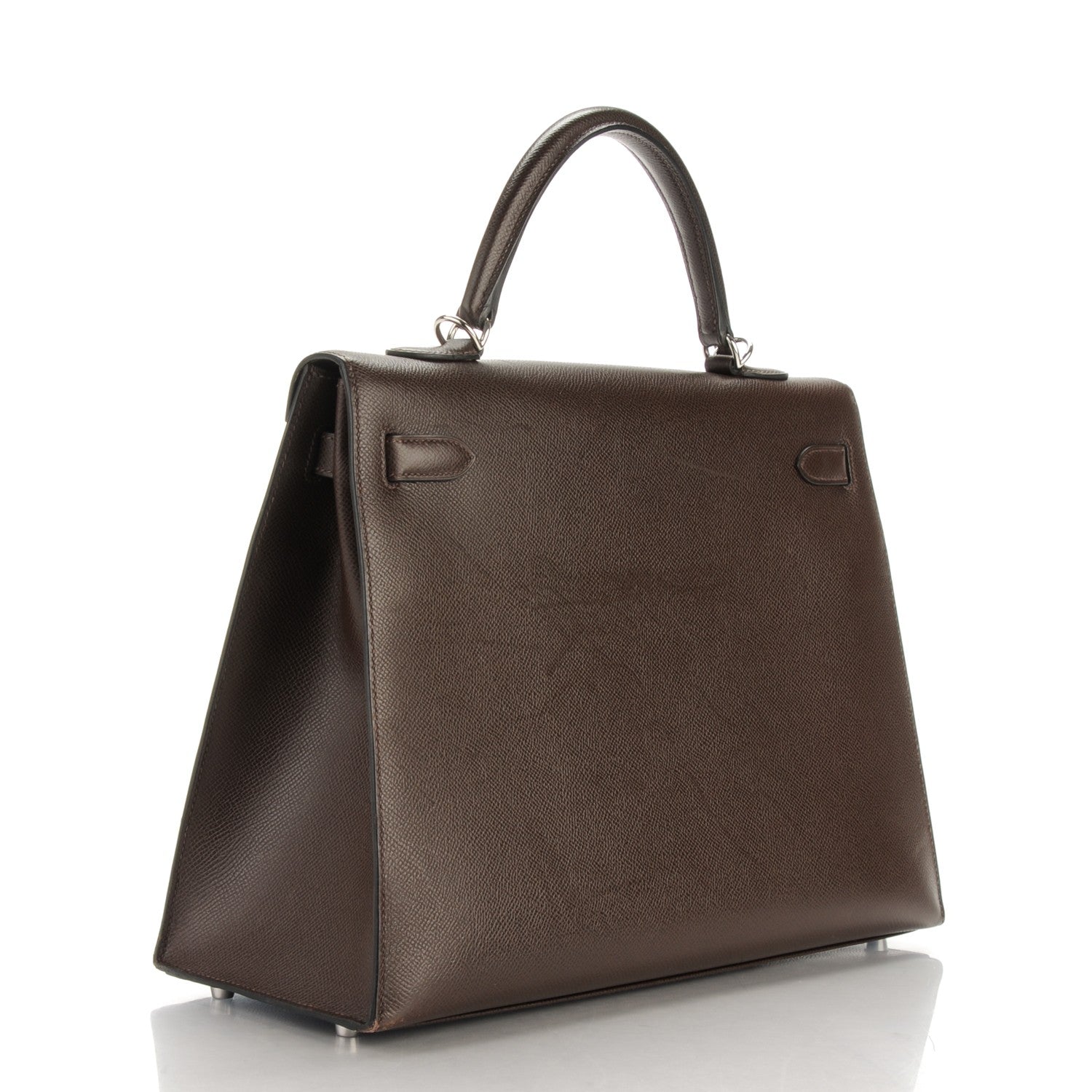 Hermes Epsom Kelly Sellier 35 Chocolat 3 of 22