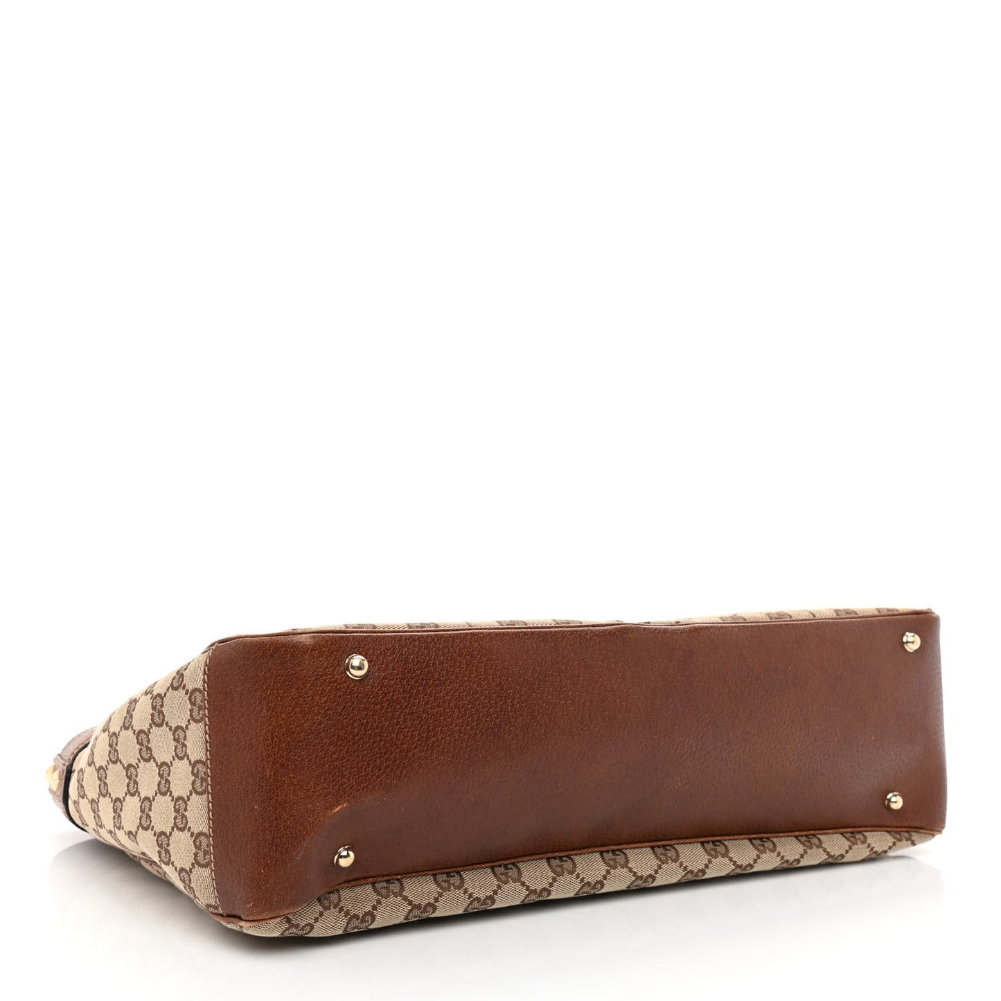 Monogram Canvas Bamboo Top Handle Bag Brown