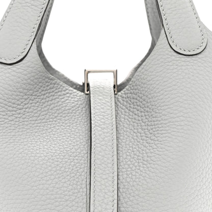 Hermes Taurillon Clemence Picotin Lock 18 PM Bleu Glacier 8 of 11