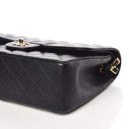 Chanel Caviar Quilted Jumbo Double Flap Black 9 of 11