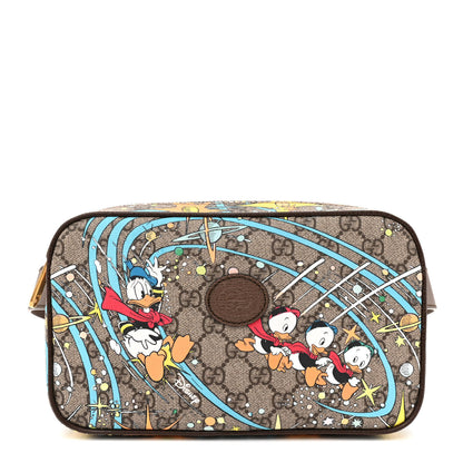 Gucci X DISNEY GG Supreme Monogram Donald Duck Small Interlocking G Belt Bag 90 36 Beige Multicolor New Acero 1 of 12
