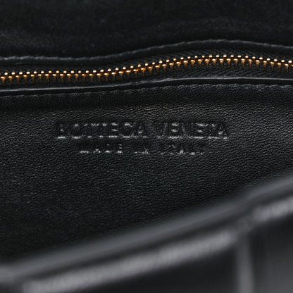 Bottega Veneta Lambskin Maxi Intreccio Padded Chain Cassette Crossbody Bag Black 7 of 10