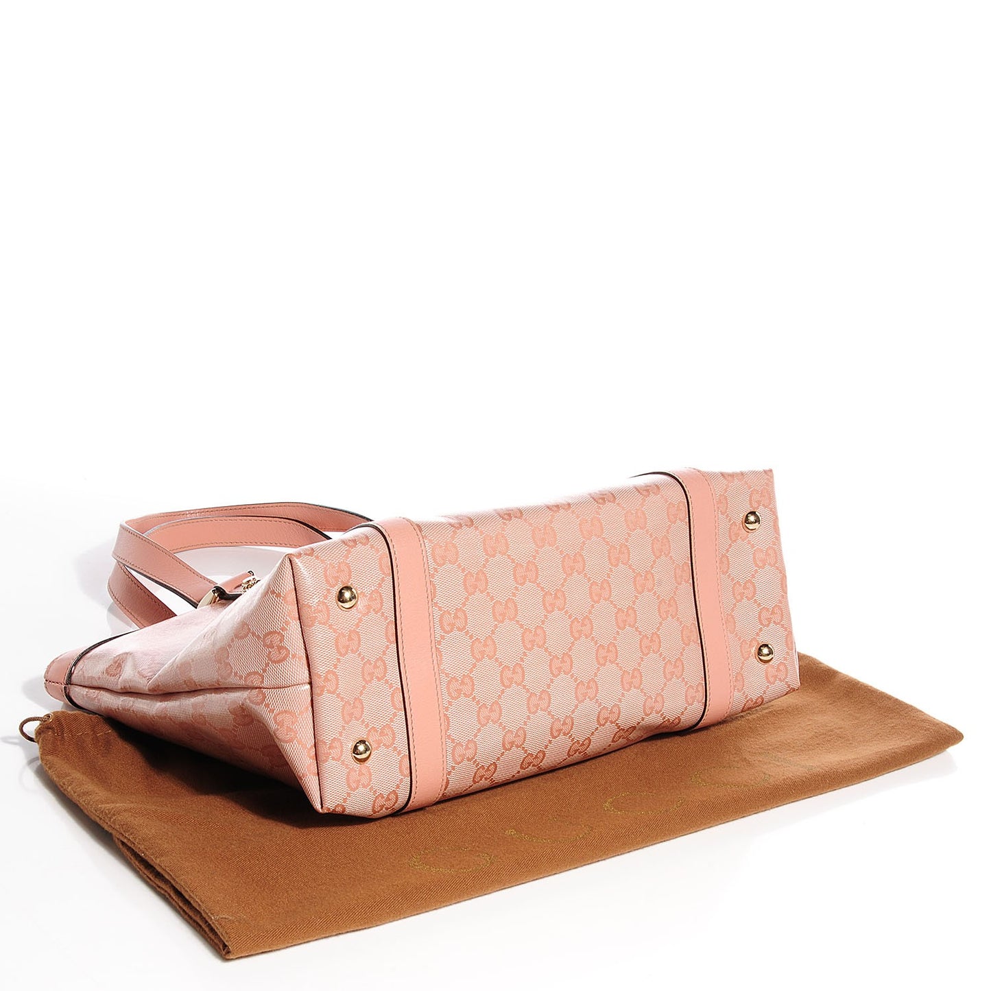 Crystal Monogram Medium Abbey Tote Blush