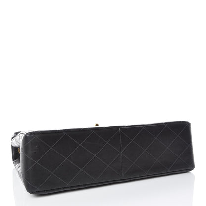 Chanel Lambskin Quilted Jumbo Single Flap Black 4 of 17