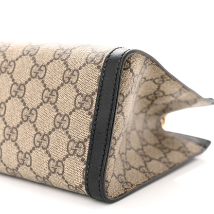 Gucci GG Supreme Monogram Small Padlock Tote Black 10 of 15