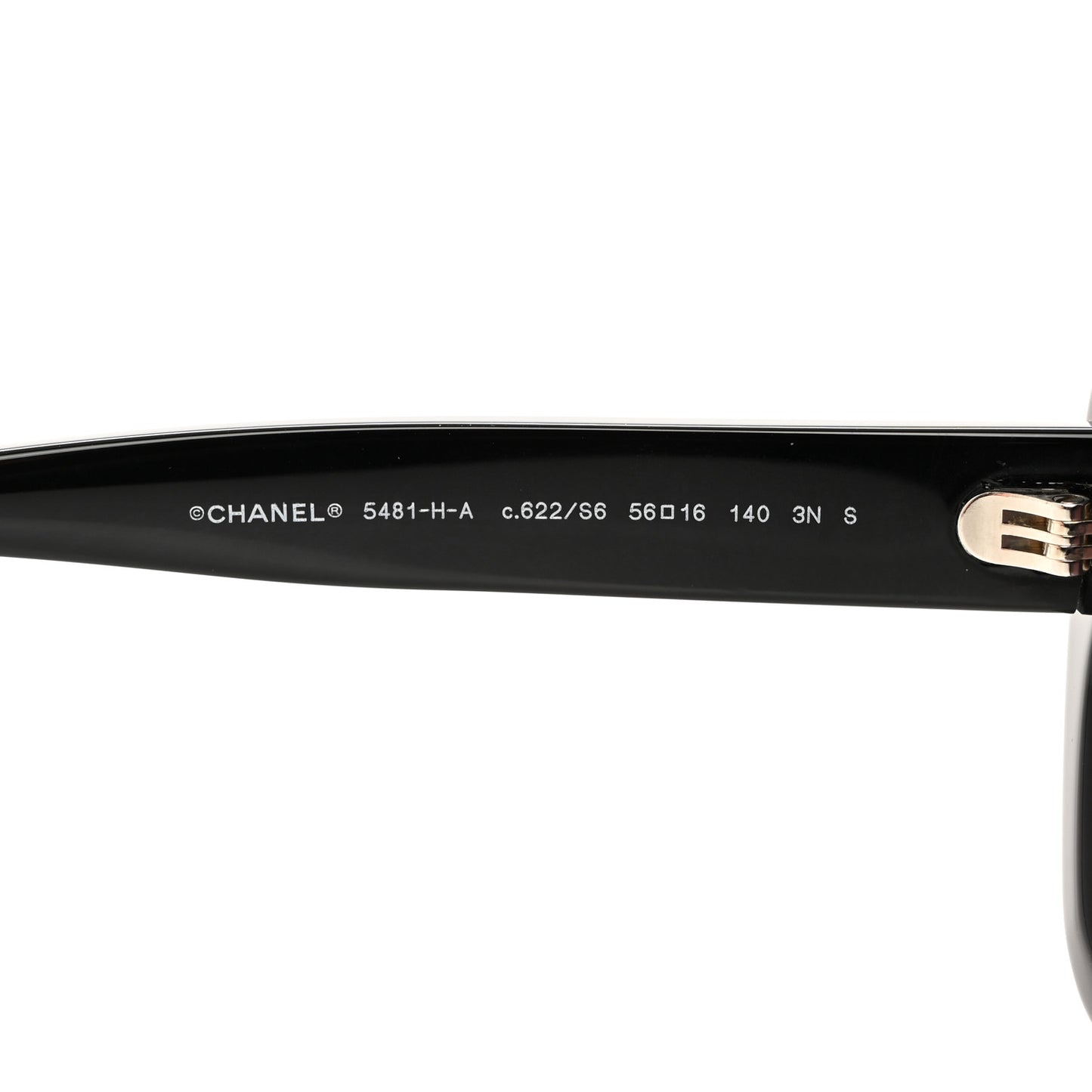 Acetate Pearl Cat Eye CC Sunglasses 5481-H-A Black
